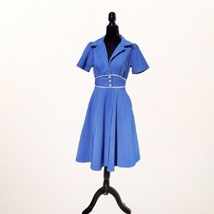 40's Style Katherine Dress Sz Med Steady Clothing NWOT
